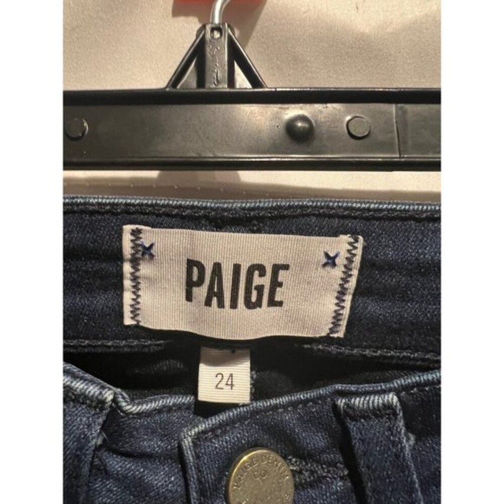 Paige Women's Hoxton Ultra Skinny Dark Wash Jeans Sz 24 - Picture 5 of 5